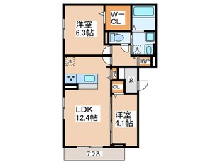 フォンテーヌの物件間取画像